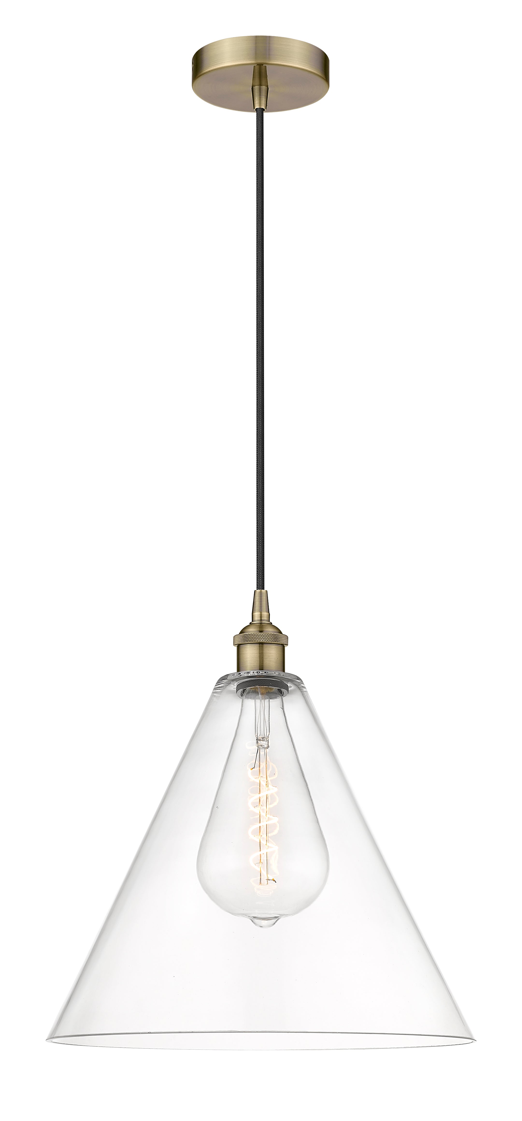 Edison Mini Pendant Antique Brass