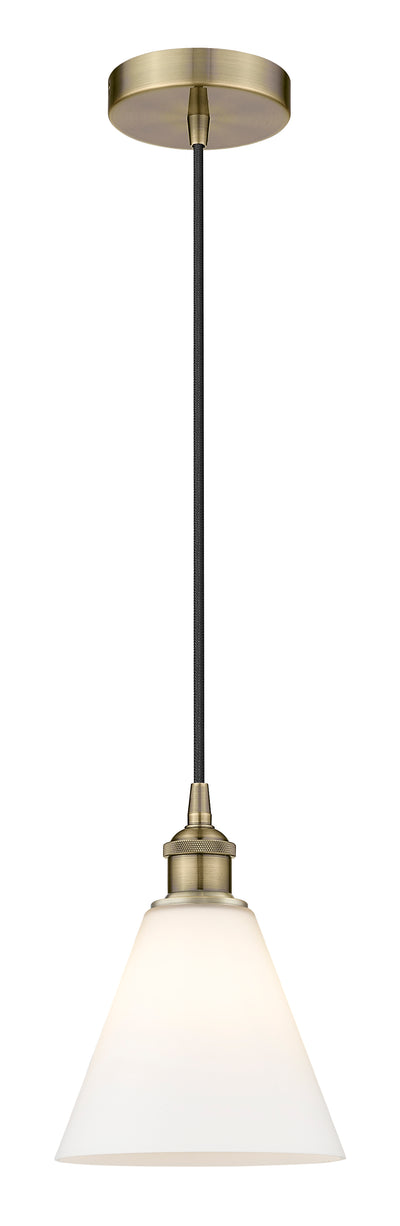 Edison Mini Pendant 8 Inch Antique Brass