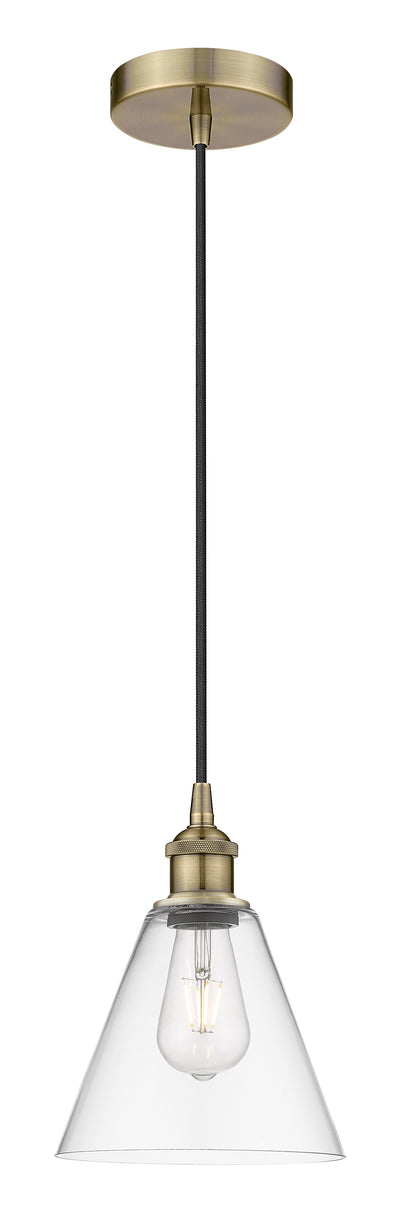 Edison Mini Pendant 8 Inch Antique Brass