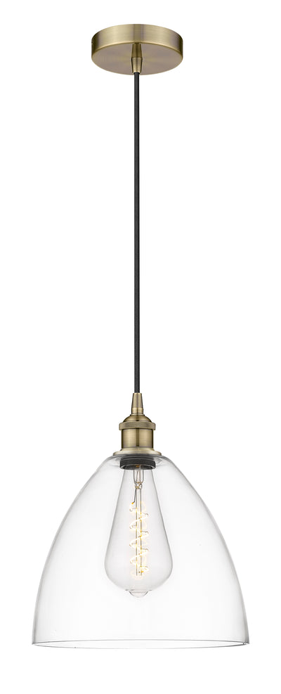 Edison Mini Pendant Cast Brass 12 Inch