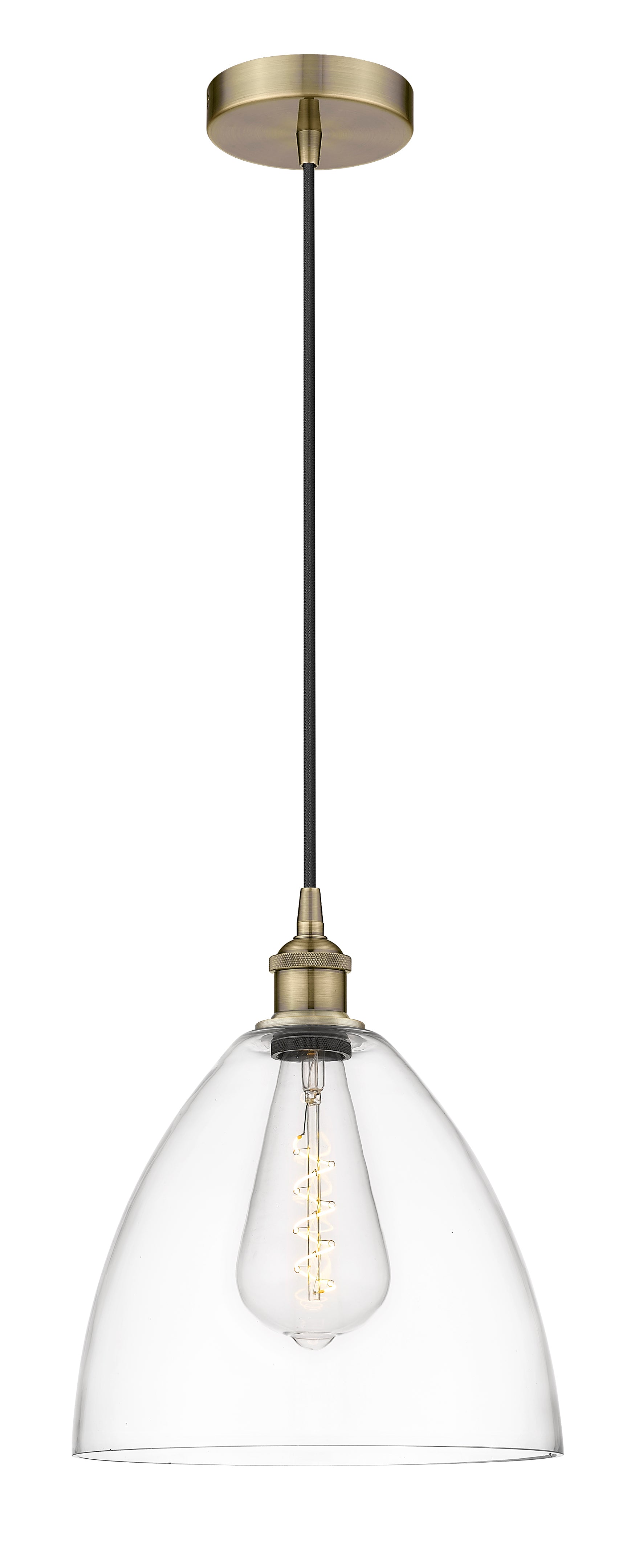 Edison Mini Pendant Antique Brass Finish
