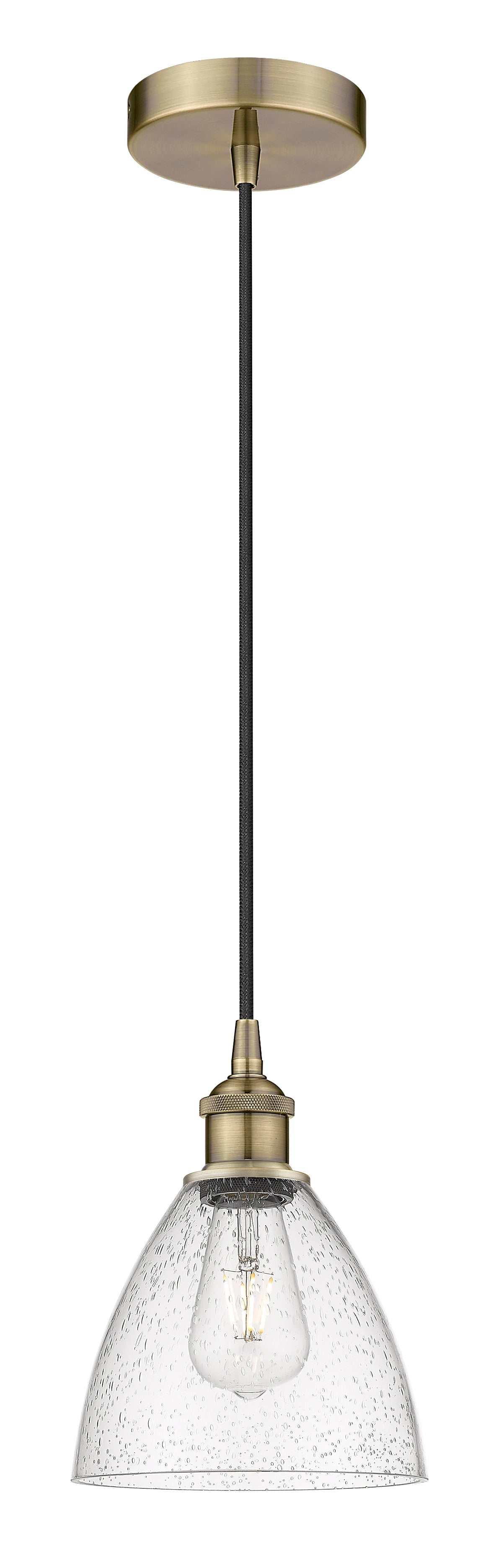 Edison Mini Pendant Antique Brass Cast