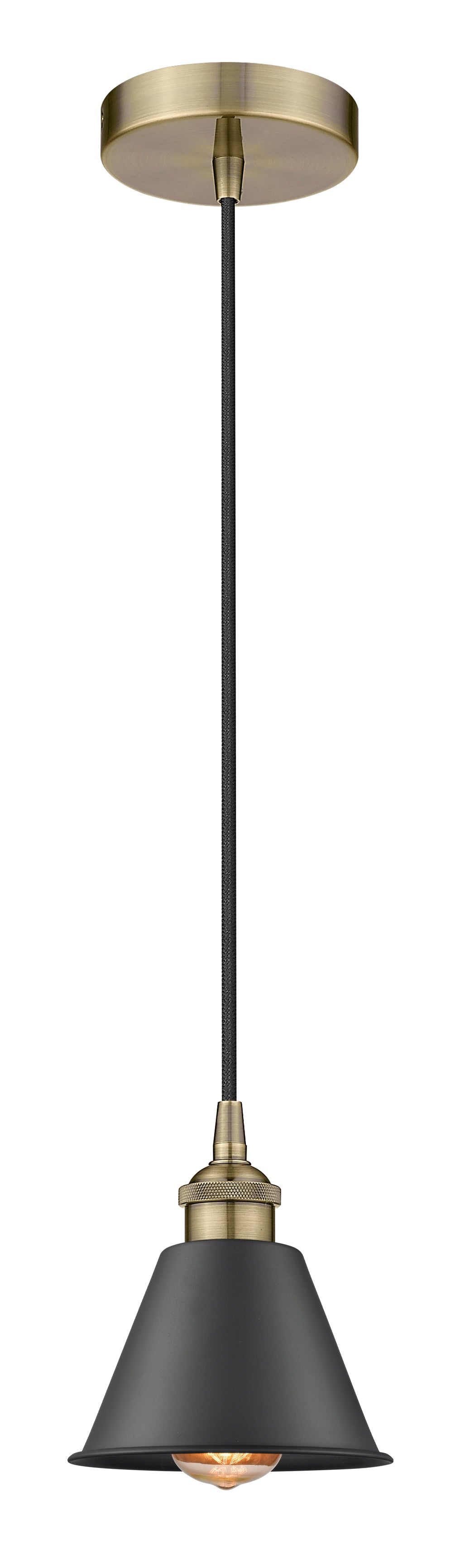 Edison Mini Pendant Antique Brass Finish