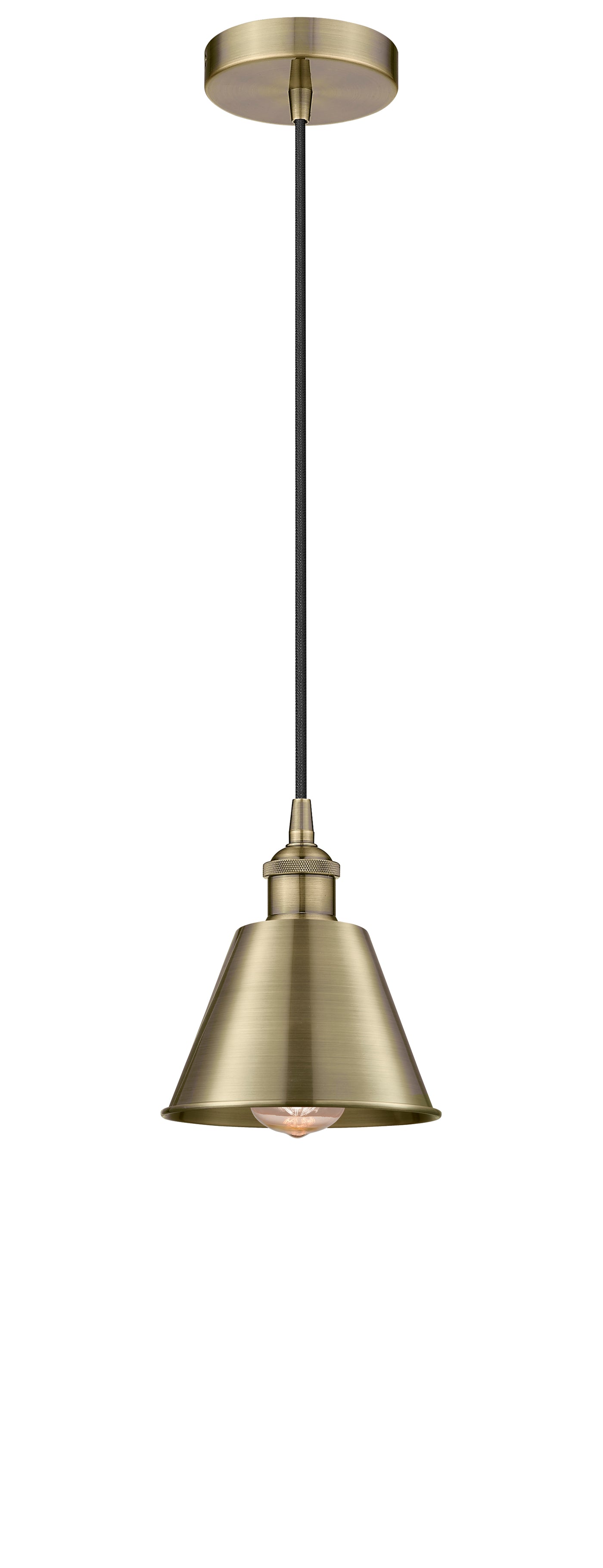 Edison Mini Pendant Antique Brass Finish
