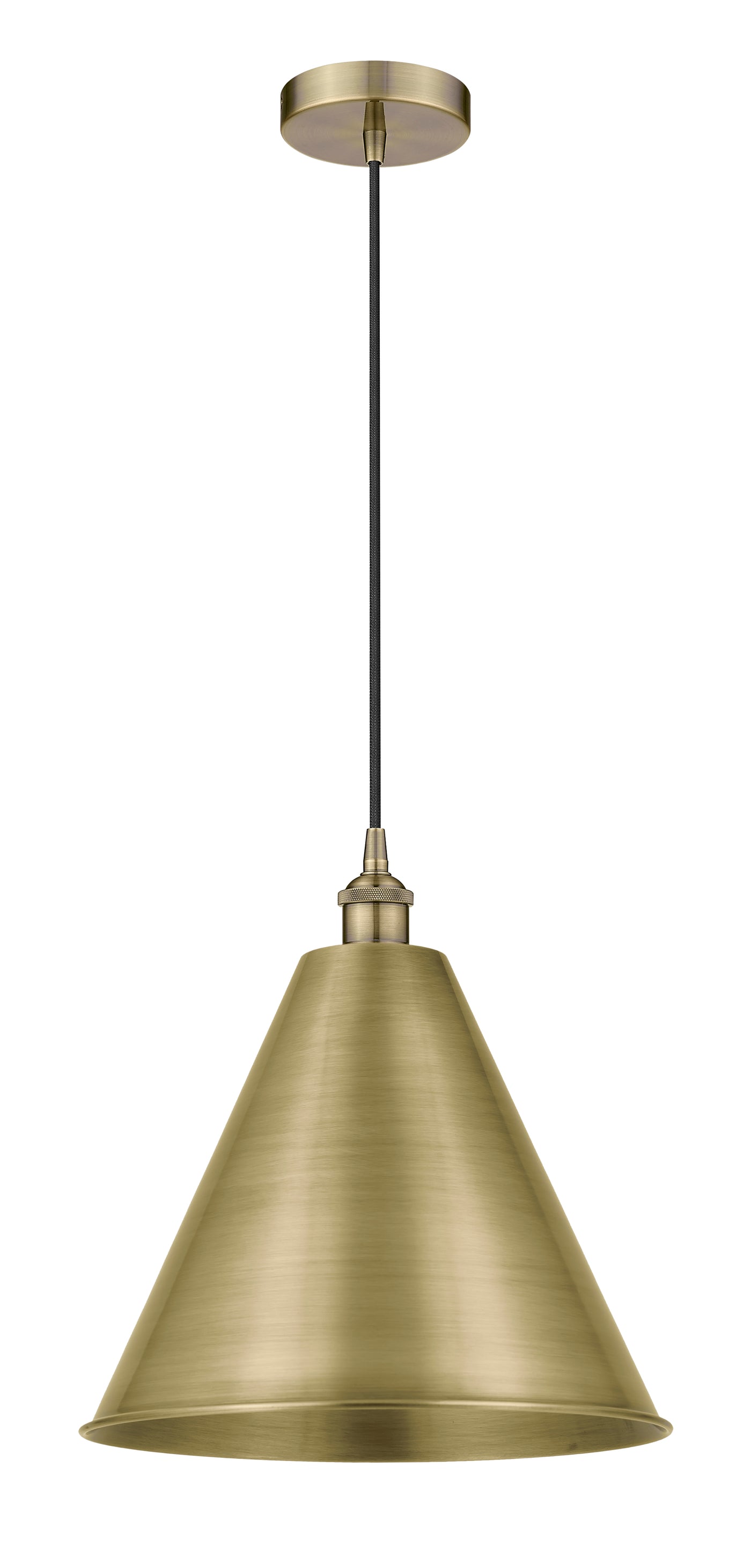 Edison Mini Pendant Cast Antique Brass