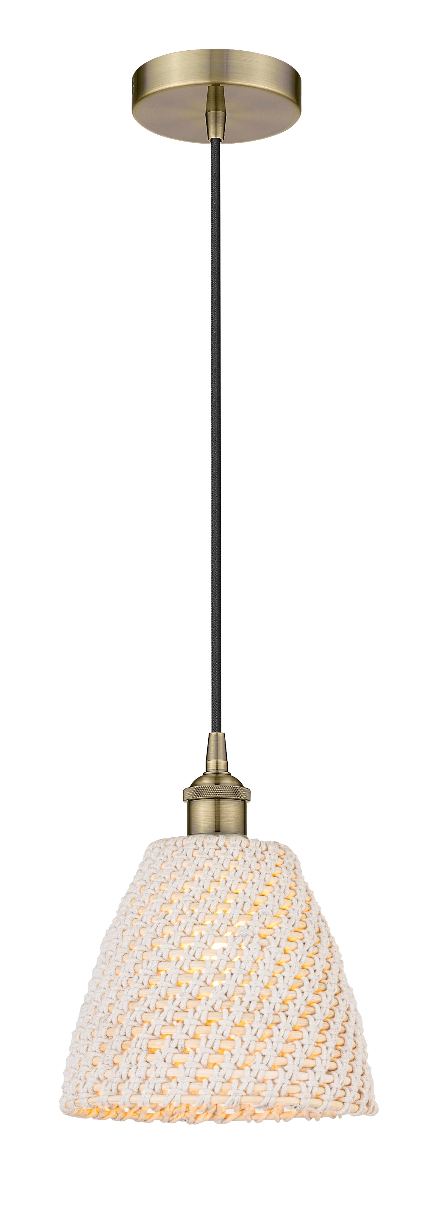 Edison Mini Pendant Antique Brass Finish