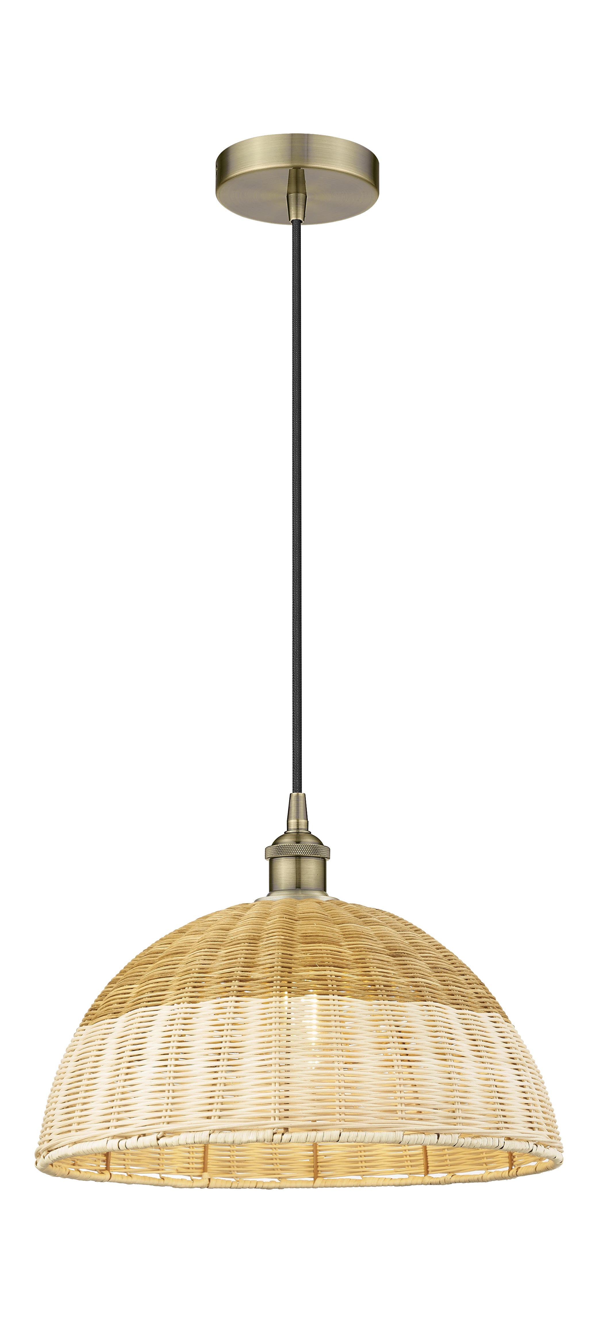 Edison Mini Pendant Antique Brass Finish