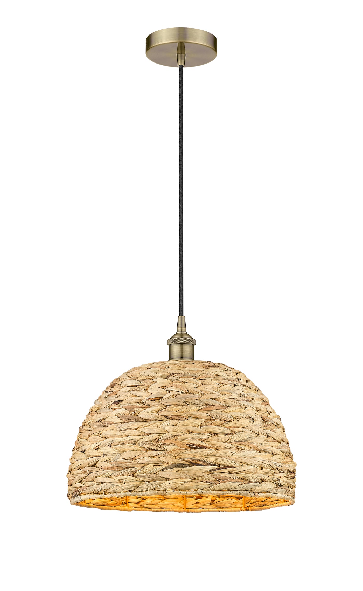 Edison Mini Pendant Antique Brass Finish