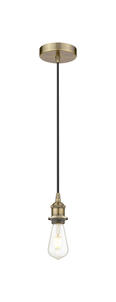 Edison Mini Pendant Antique Brass Steel