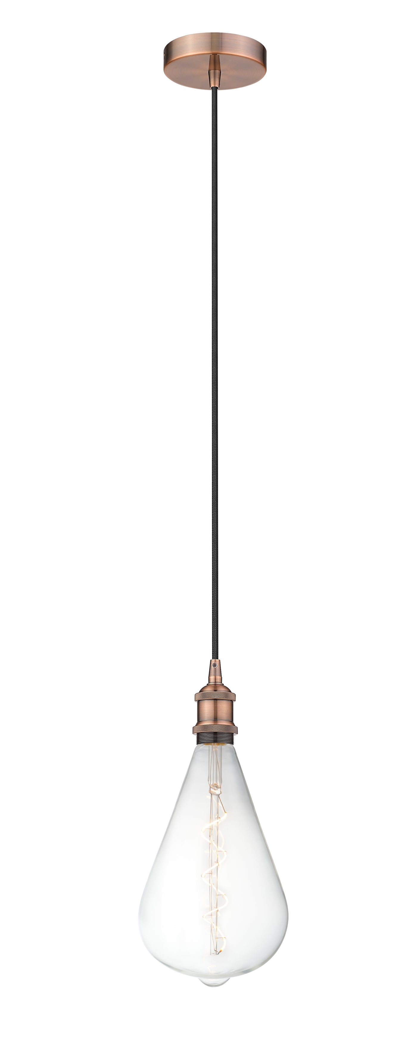 Edison Mini Pendant Antique Copper Finish