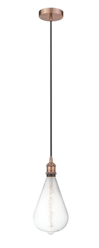 Edison Mini Pendant Antique Copper Finish