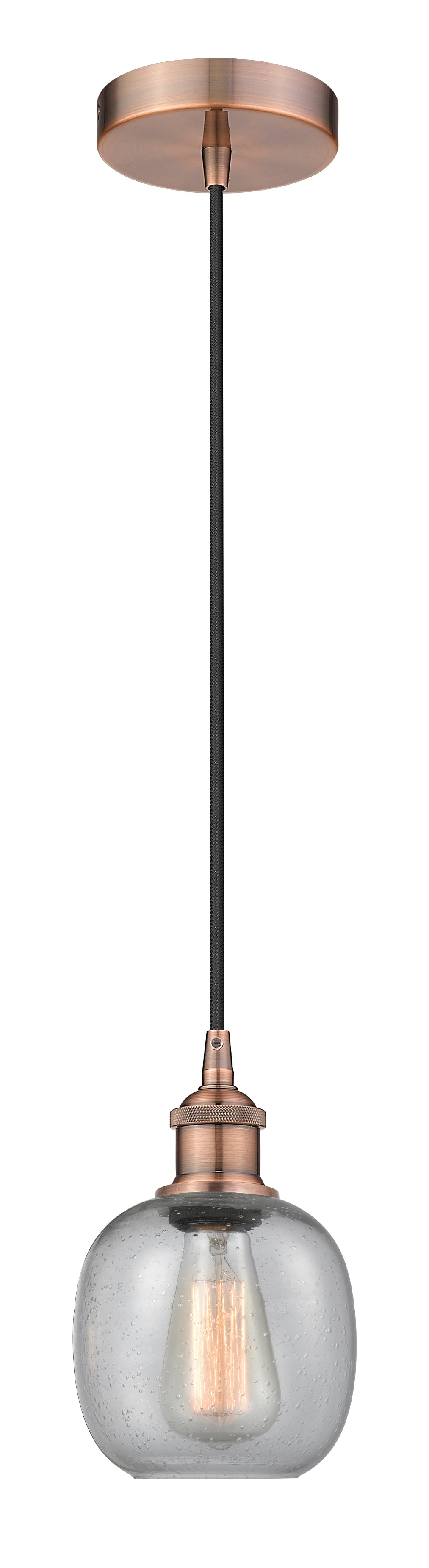 Edison Mini Pendant Antique Brass Finish