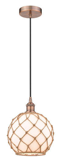 Edison Mini Pendant Antique Brass 10 Inch