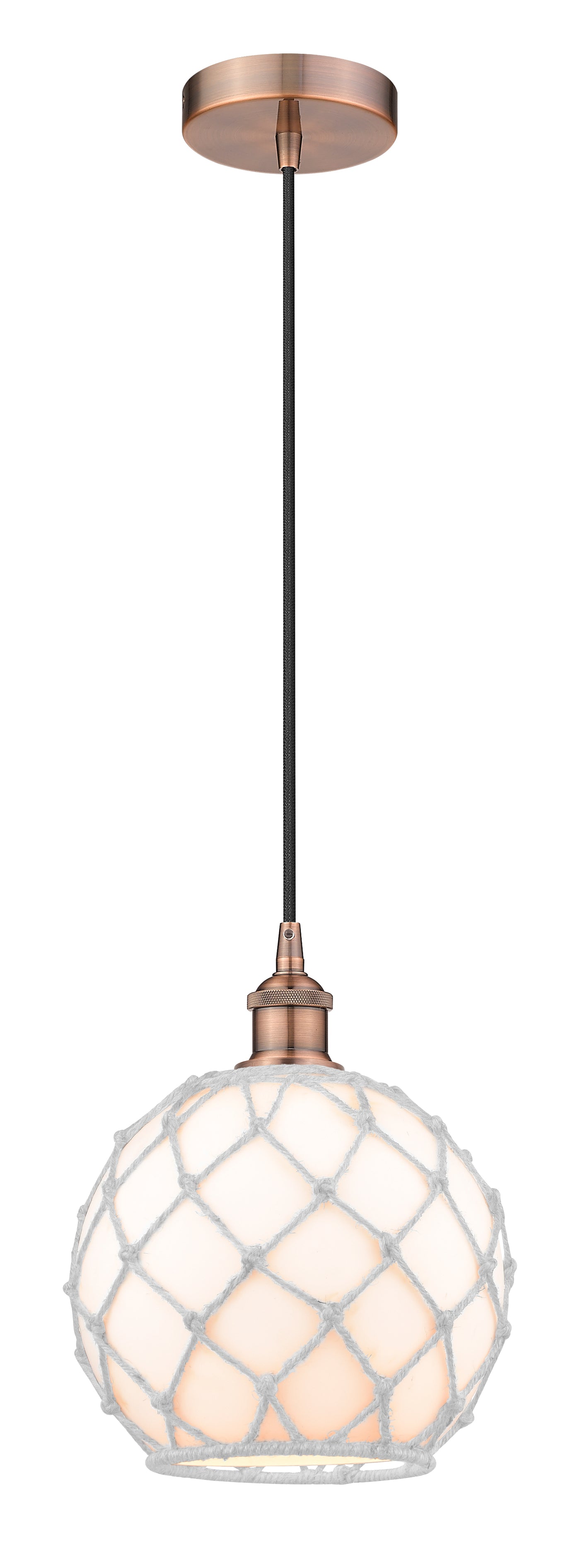Edison Mini Pendant Antique Brass 10 Inch