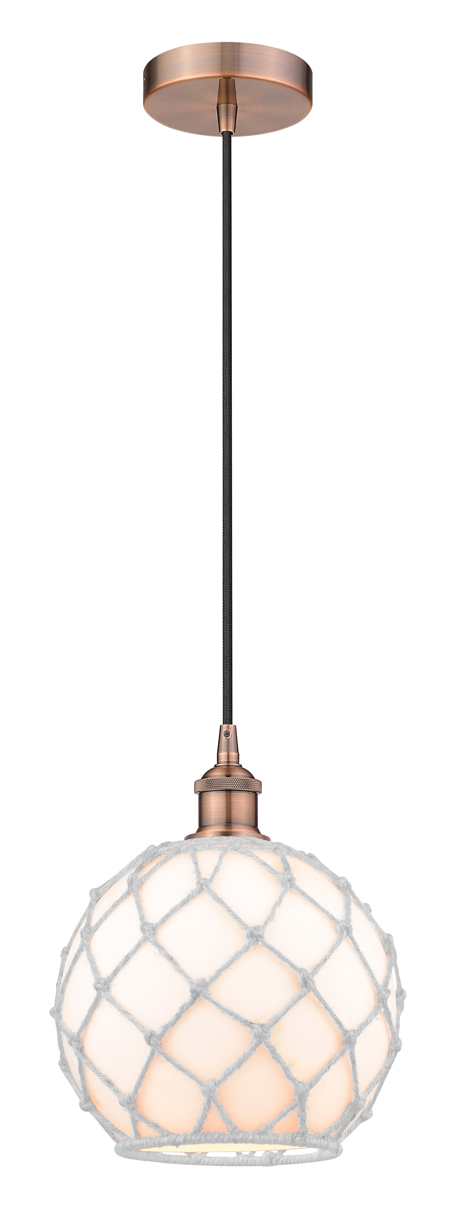 Edison Mini Pendant Antique Brass 10 Inch