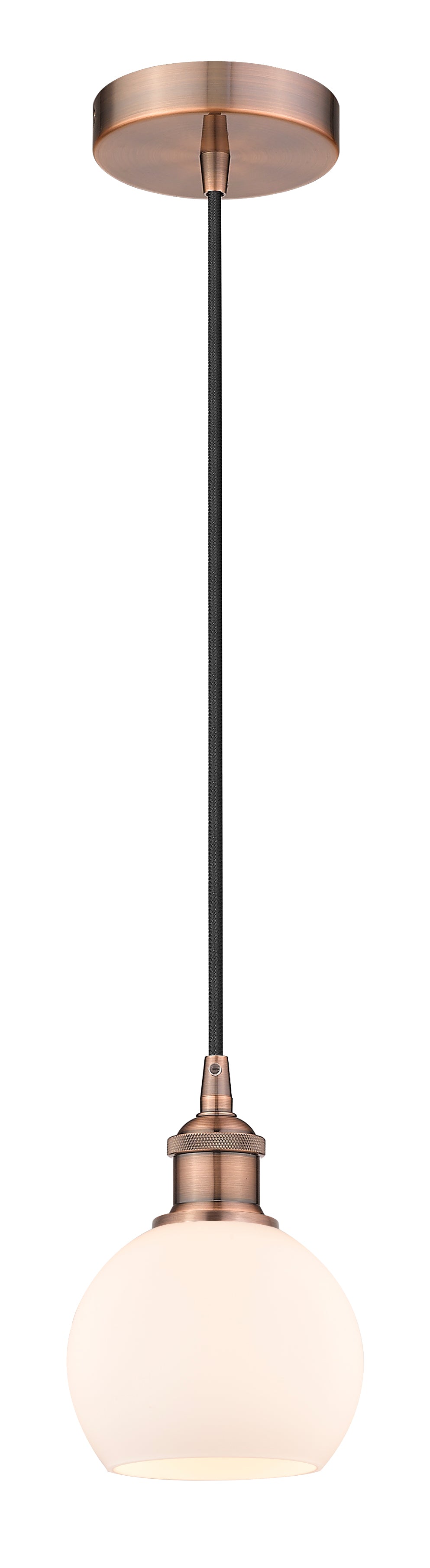 Edison Mini Pendant Antique Brass Finish