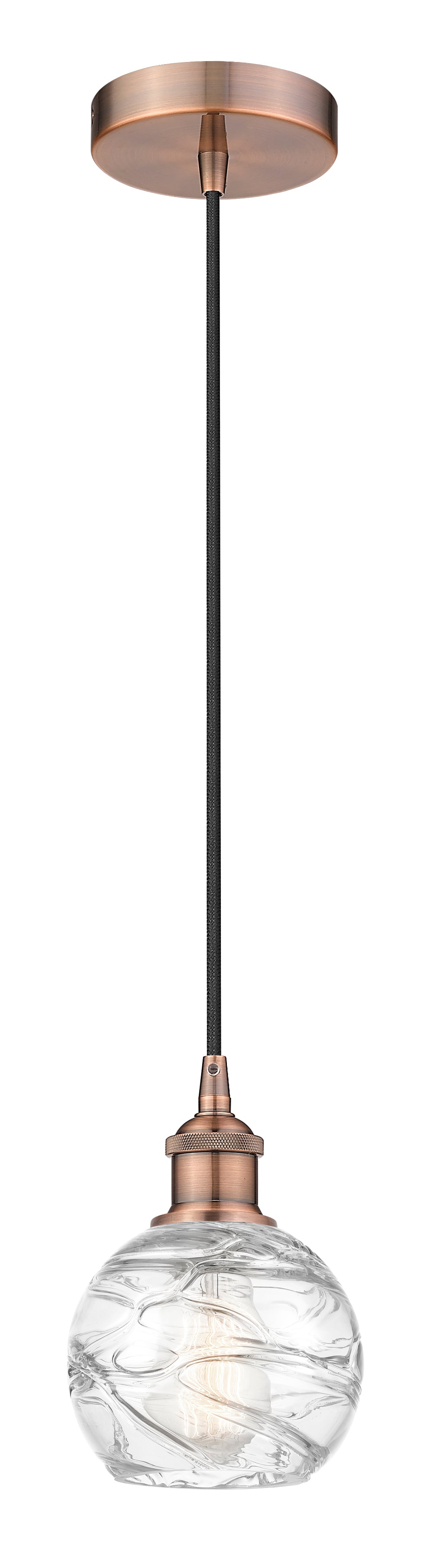 Edison Mini Pendant Antique Brass Finish