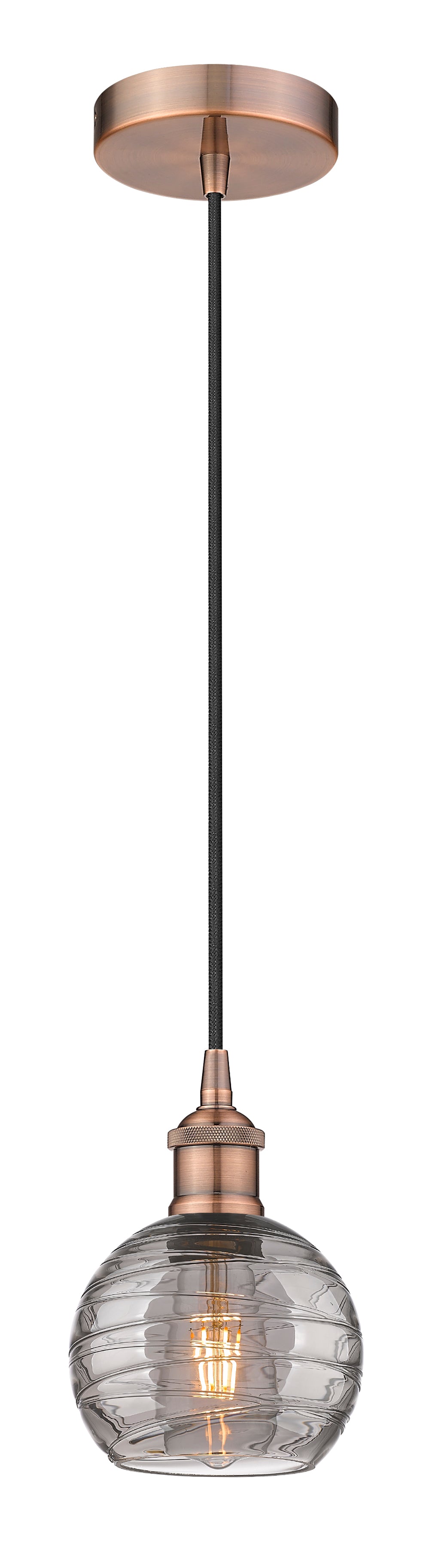 Edison Mini Pendant Antique Brass Finish