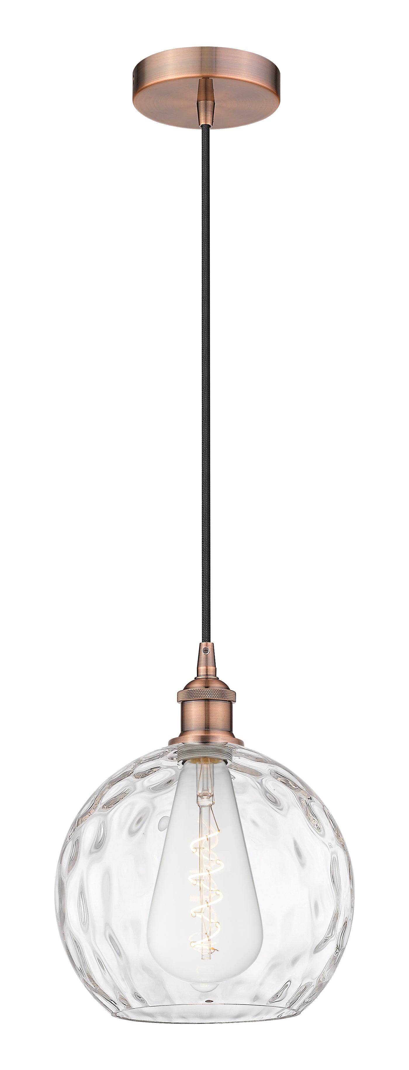 Edison Mini Pendant Antique Brass Finish