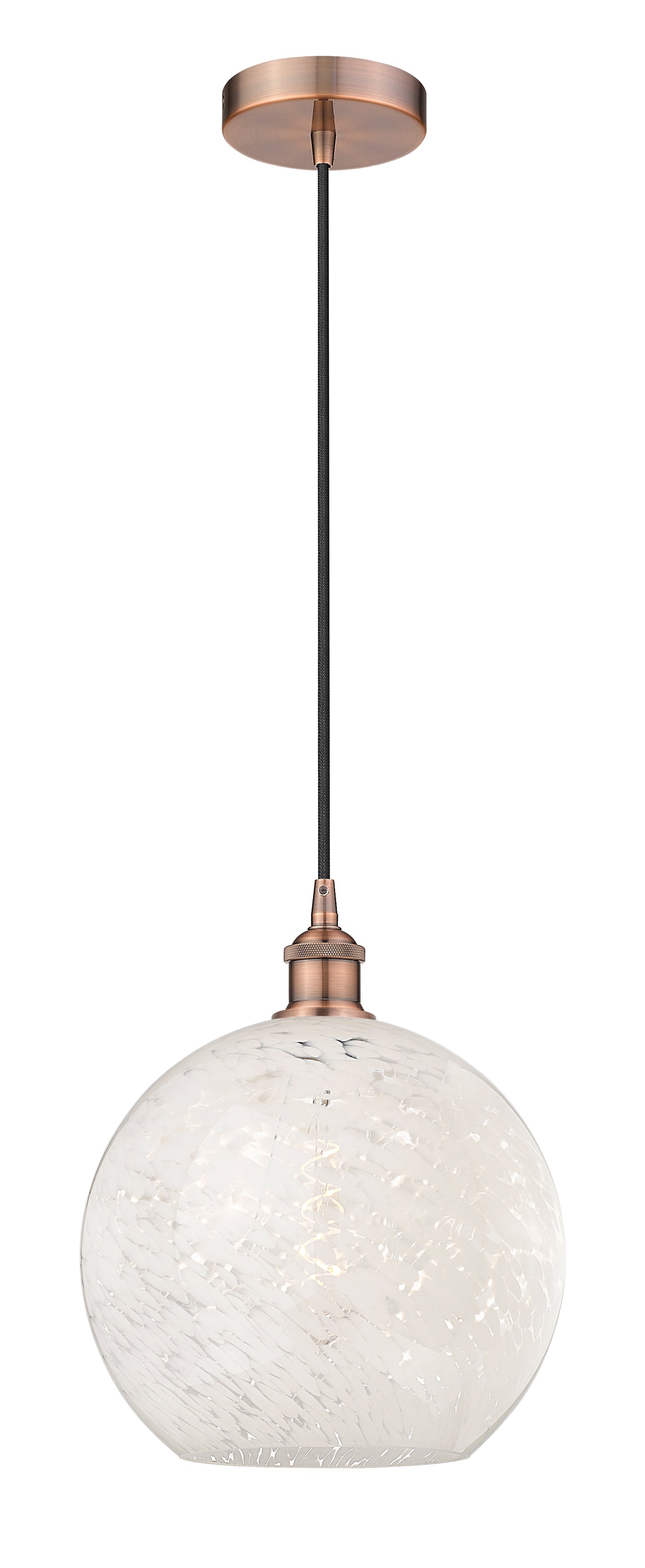 Edison Mini Pendant Antique Brass 12 Inch