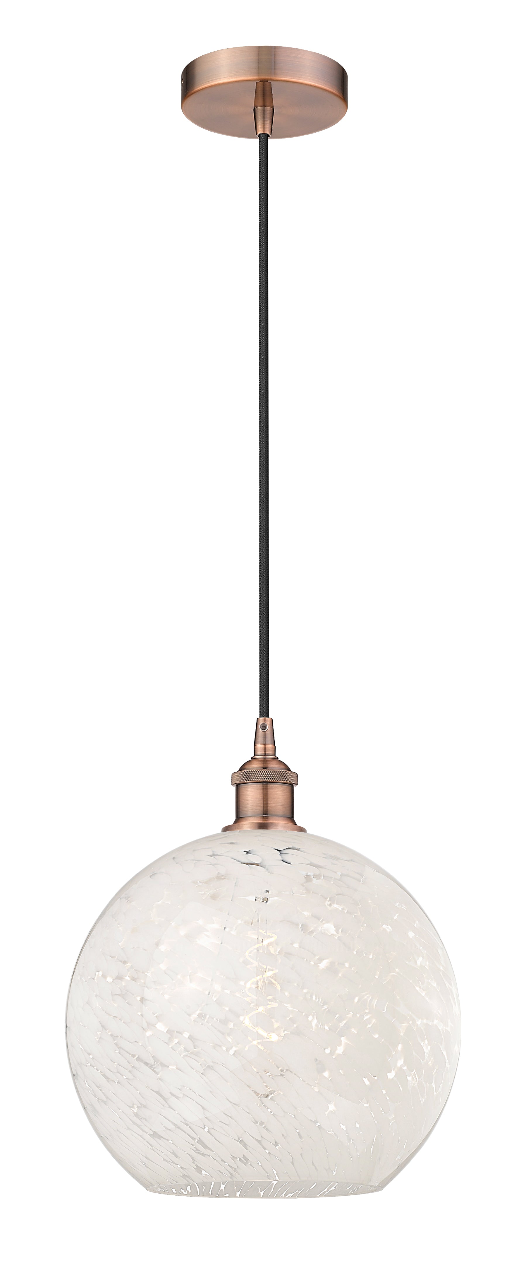 Edison Mini Pendant Antique Brass 12 Inch