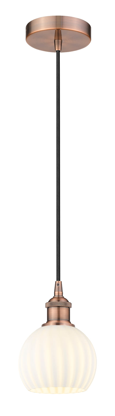 Edison Mini Pendant 6 Lights Cast Brass