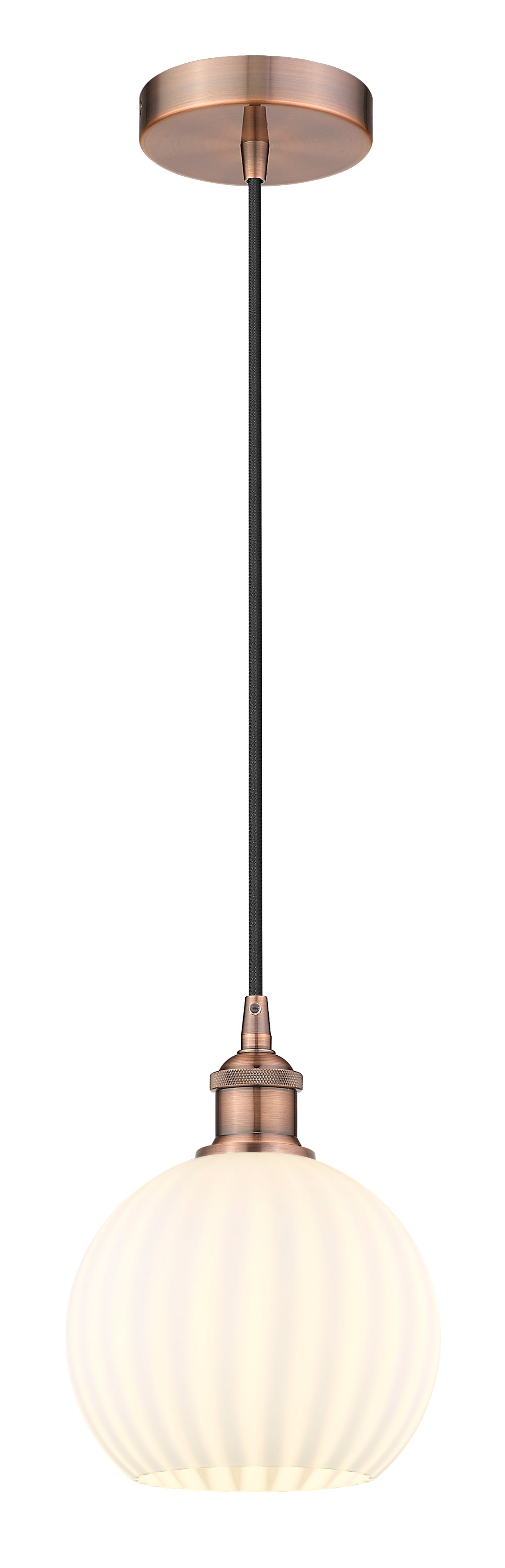 Edison Mini Pendant Cast Brass 8 Inch