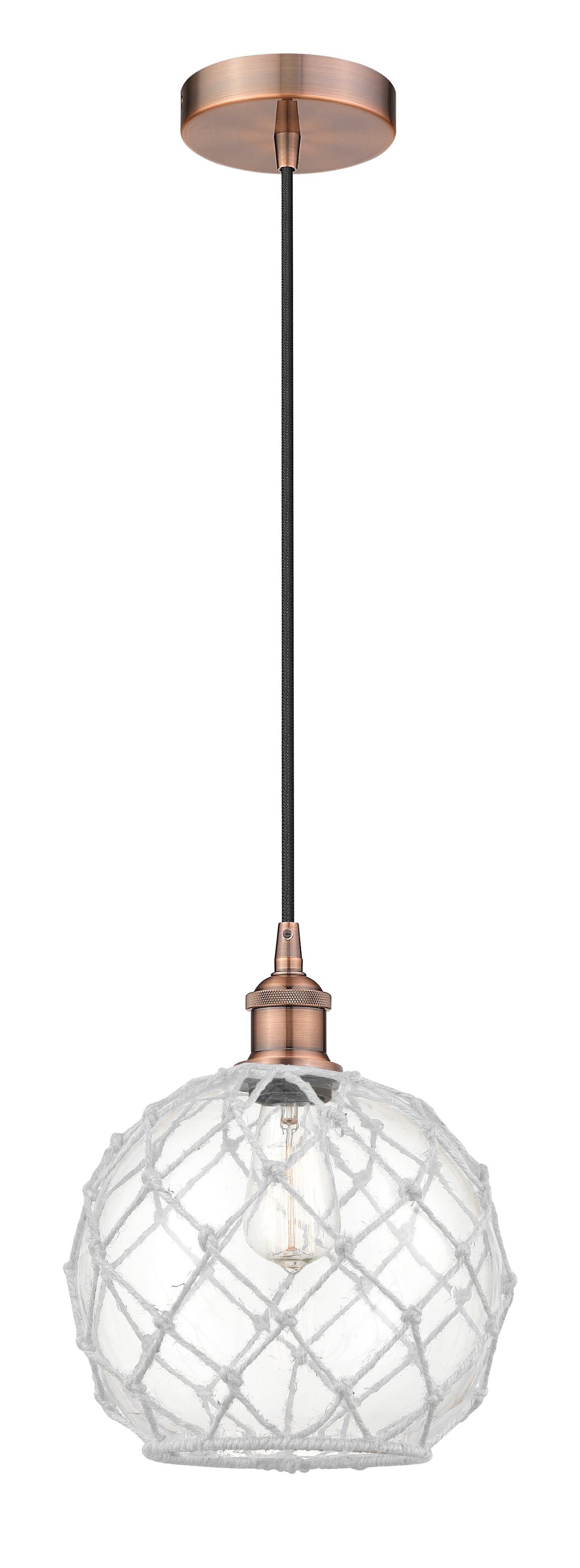 Edison Mini Pendant Antique Brass 10 Inch