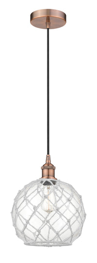 Edison Mini Pendant Antique Brass 10 Inch