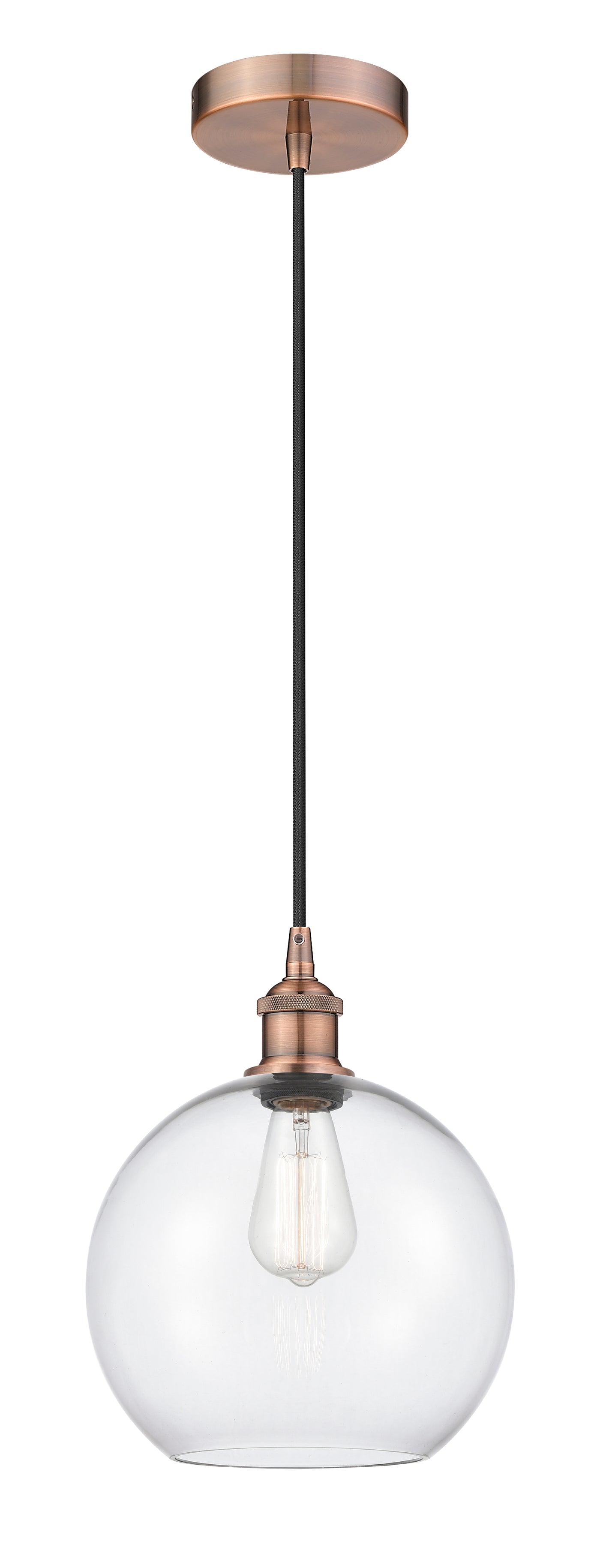 Edison Mini Pendant Antique Brass Finish