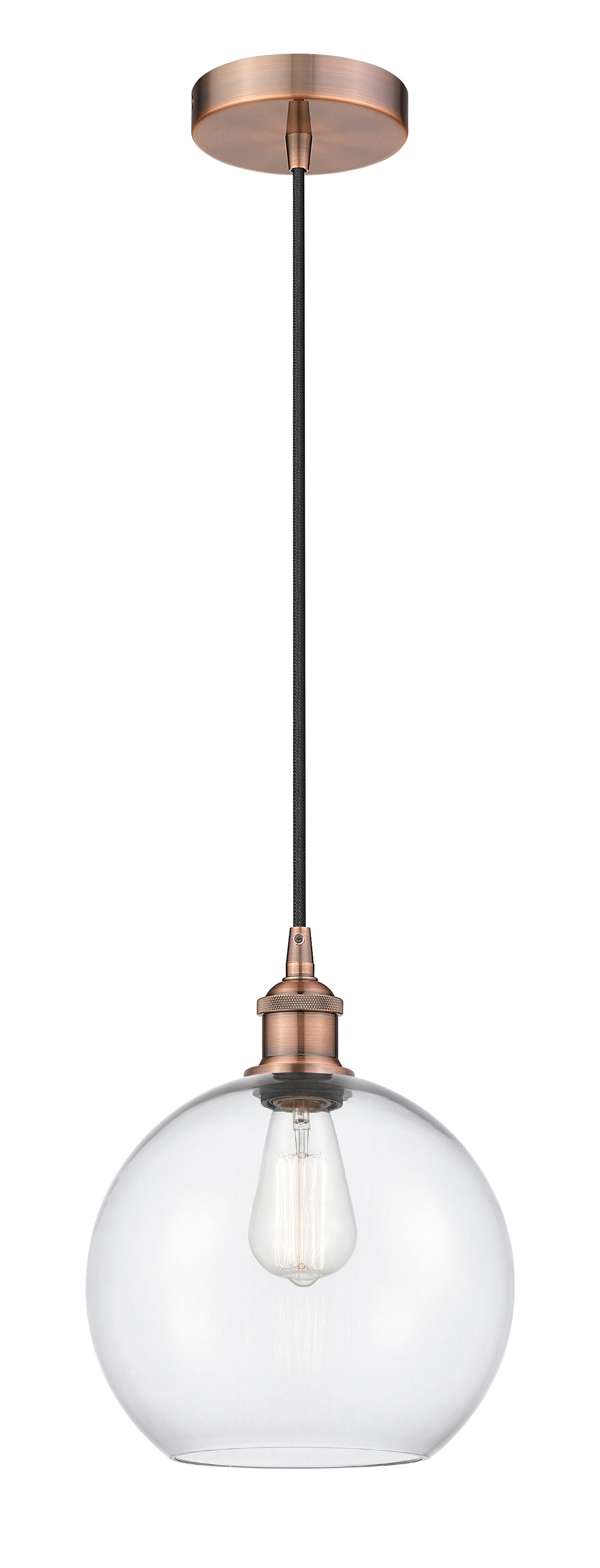 Edison Mini Pendant Antique Brass Finish