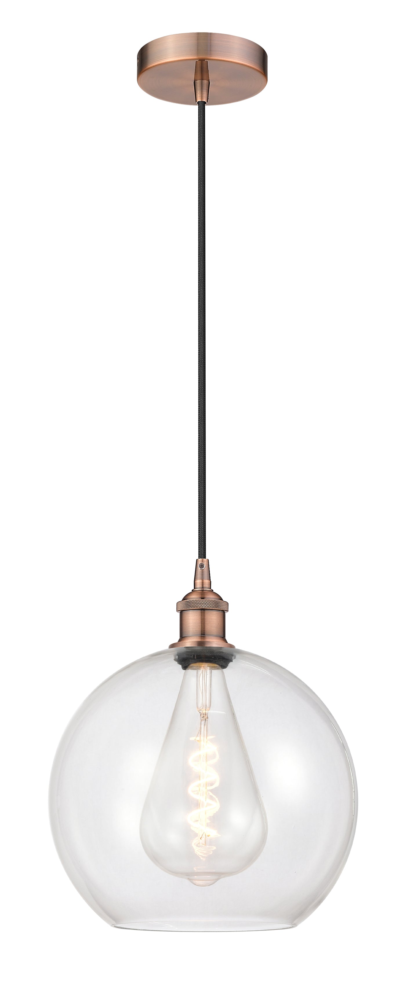 Edison Mini Pendant Antique Brass Finish