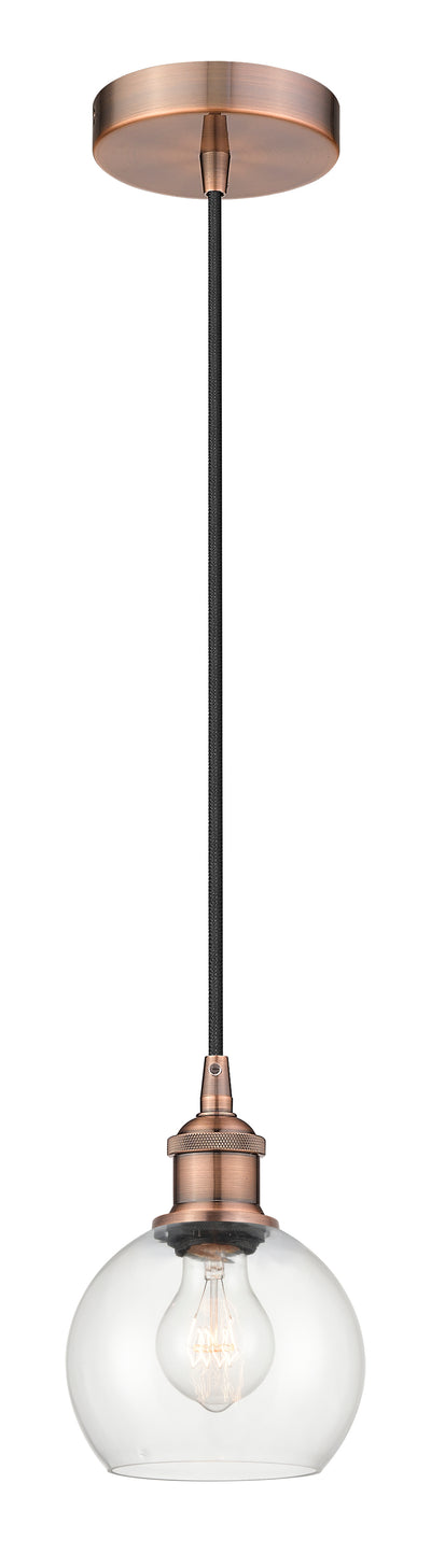 Edison Mini Pendant Antique Brass Finish