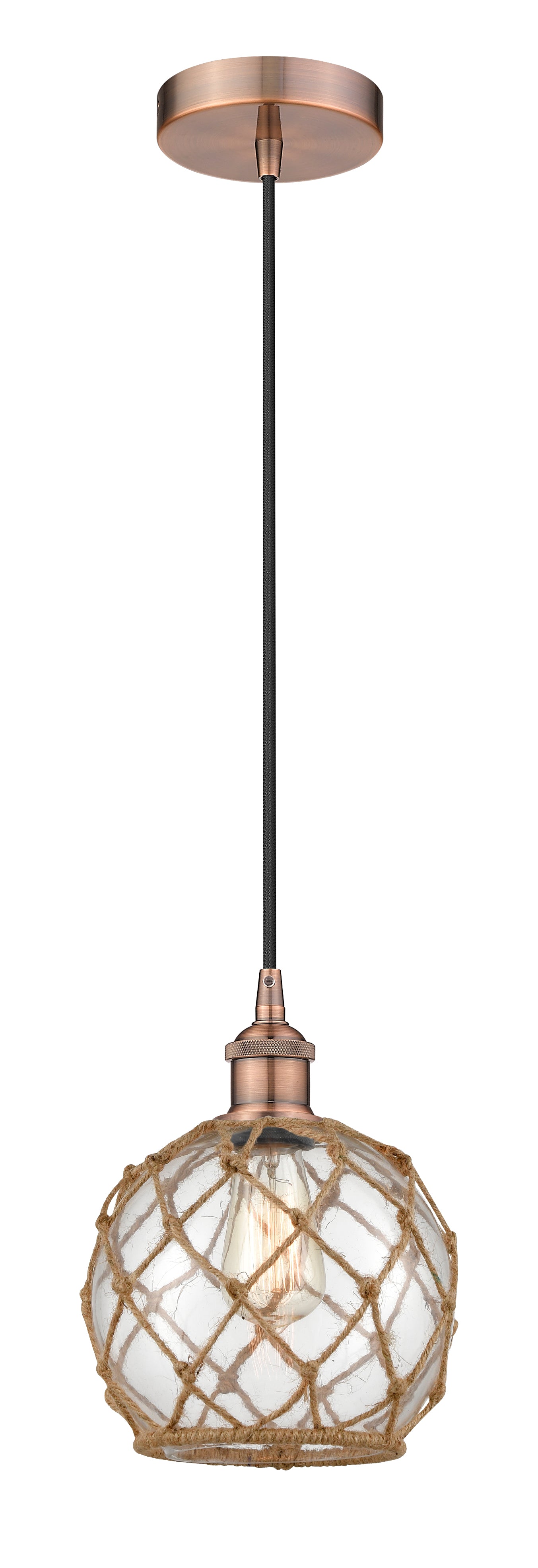 Edison Mini Pendant Antique Brass Finish