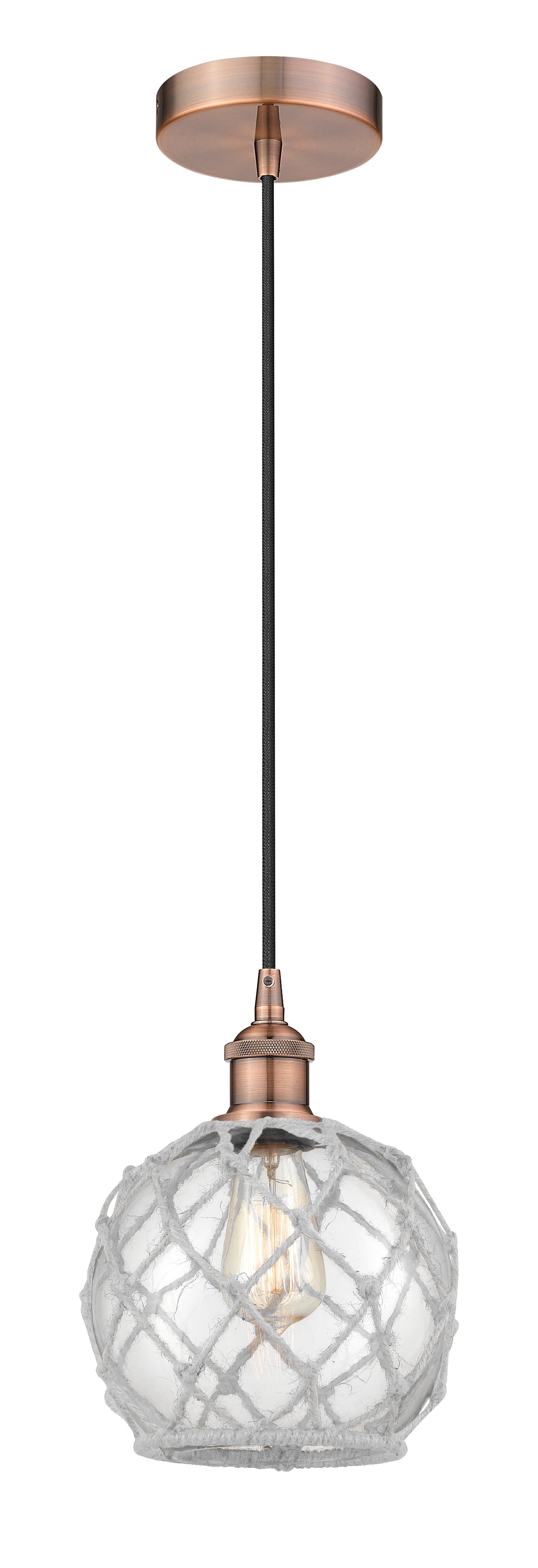 Edison Mini Pendant Antique Brass Finish