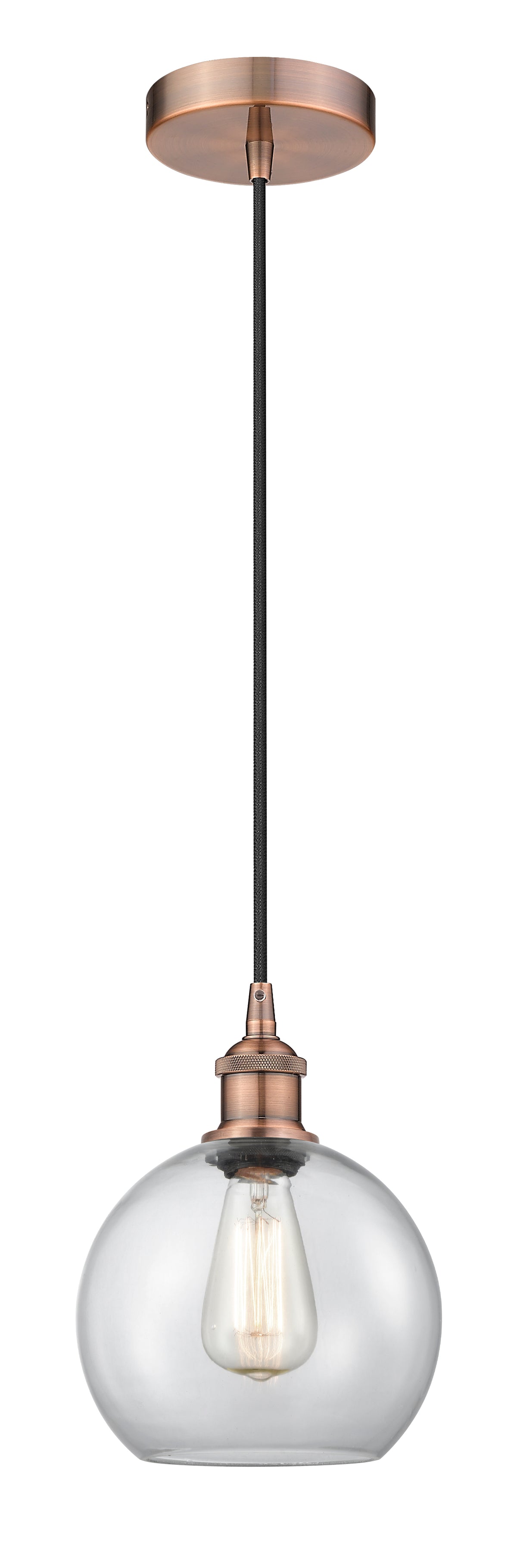 Edison Mini Pendant Antique Brass Finish