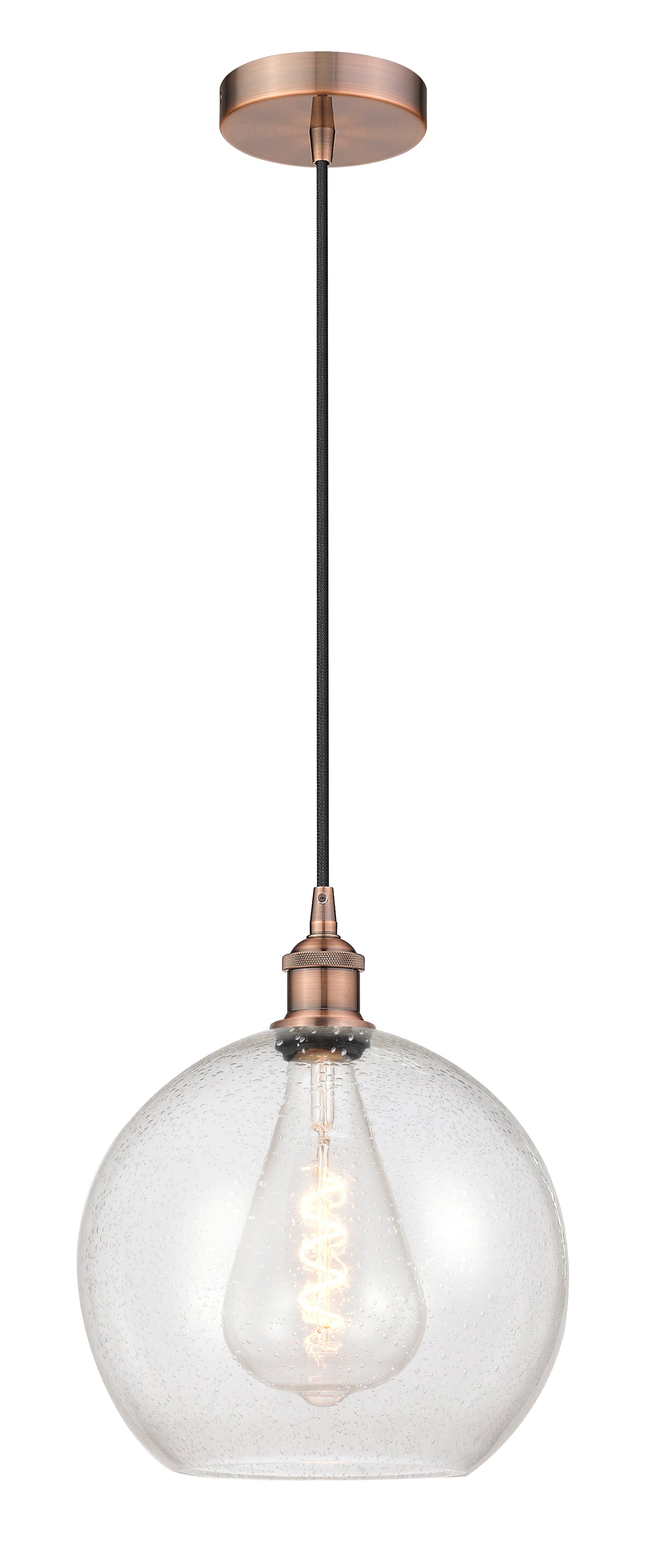 Edison Mini Pendant Antique Brass Finish