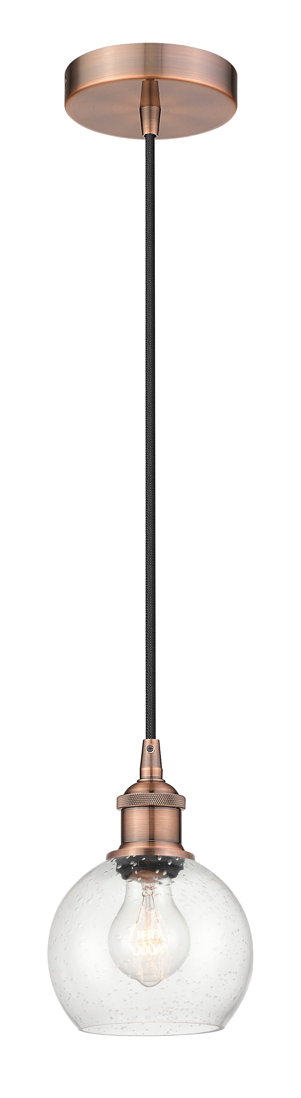 Edison Mini Pendant Antique Brass Finish