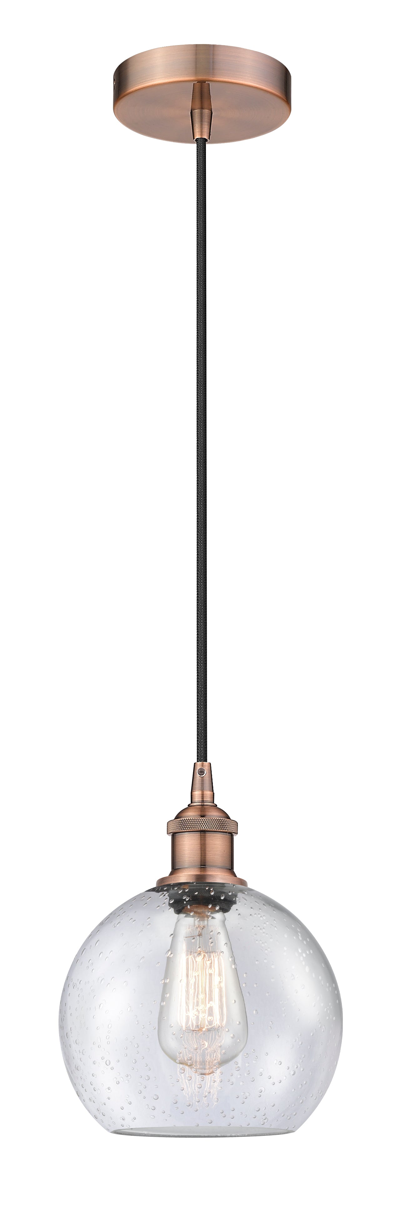 Edison Mini Pendant Antique Brass Finish