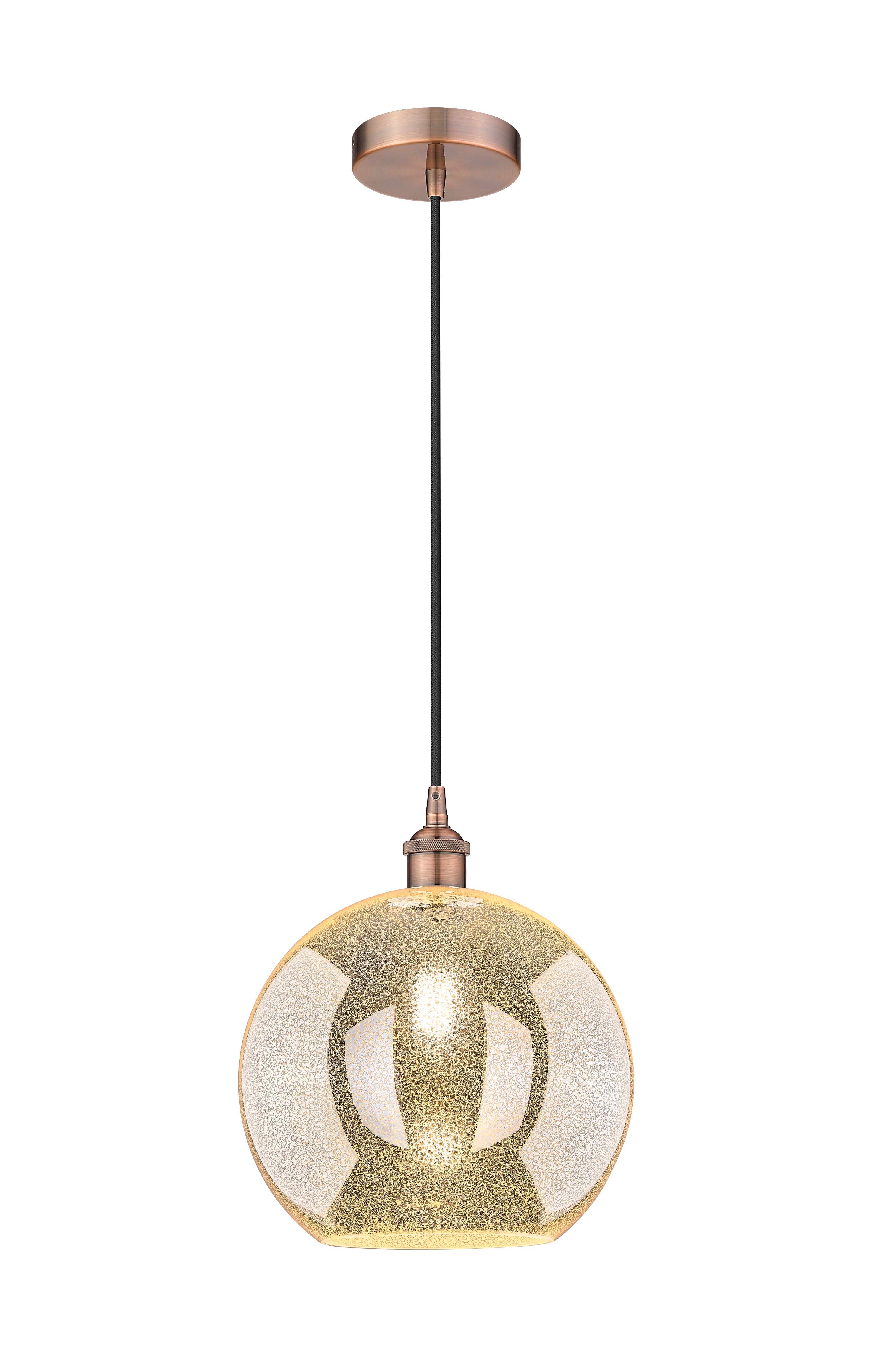 Edison Mini Pendant Antique Brass Finish