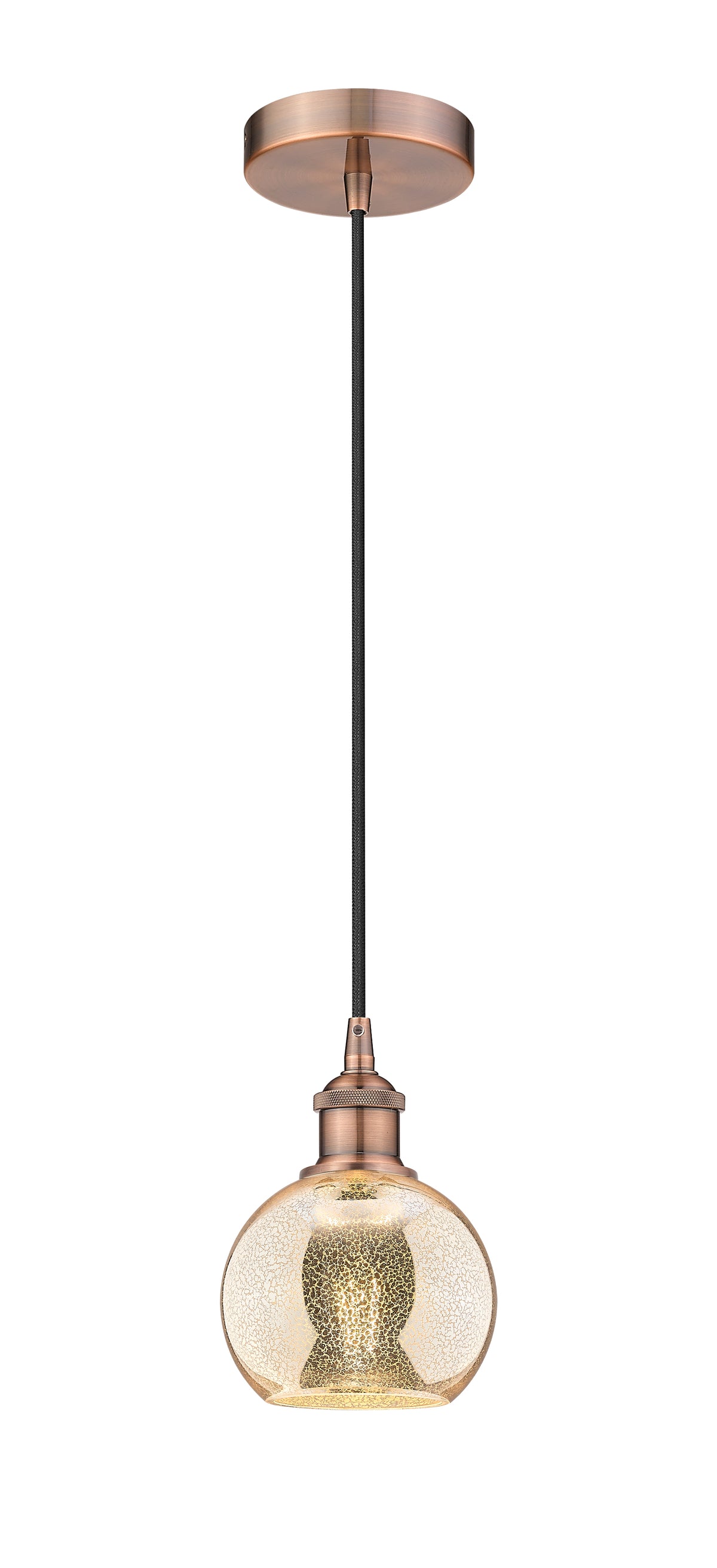 Edison Mini Pendant Antique Brass Finish