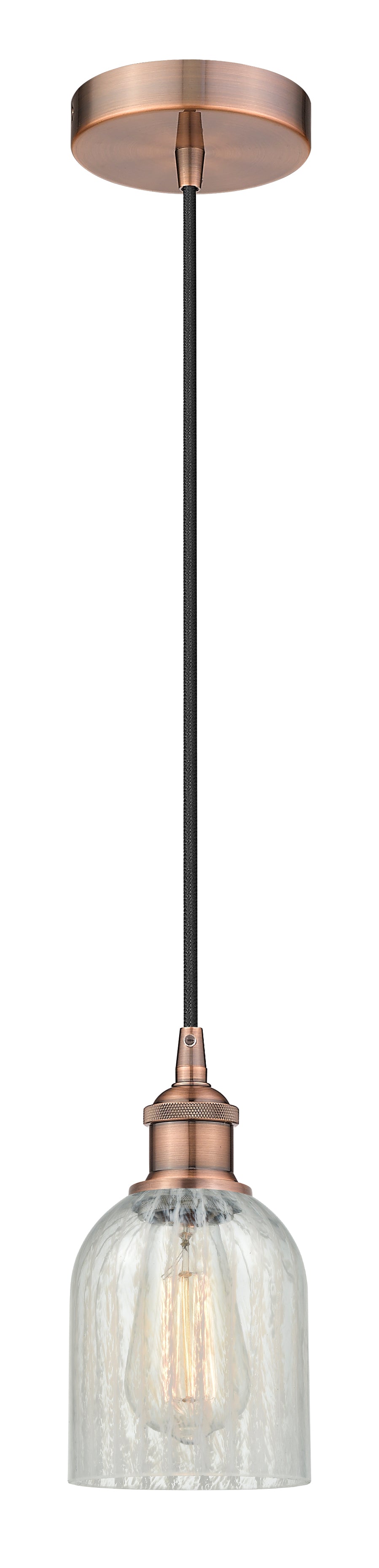 Edison Mini Pendant Antique Brass Finish