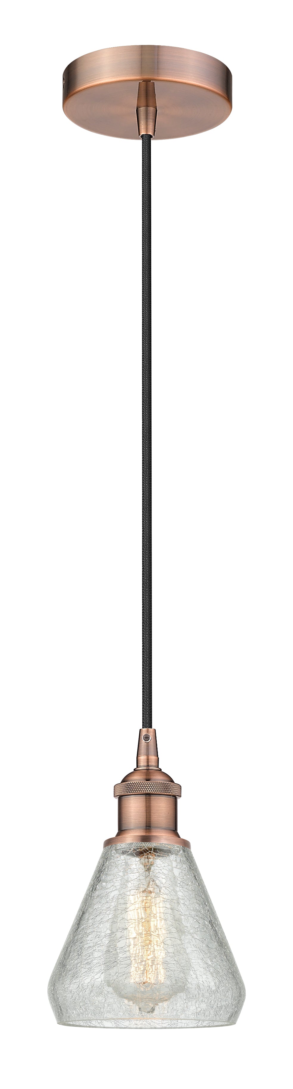 Edison Mini Pendant Antique Brass Finish