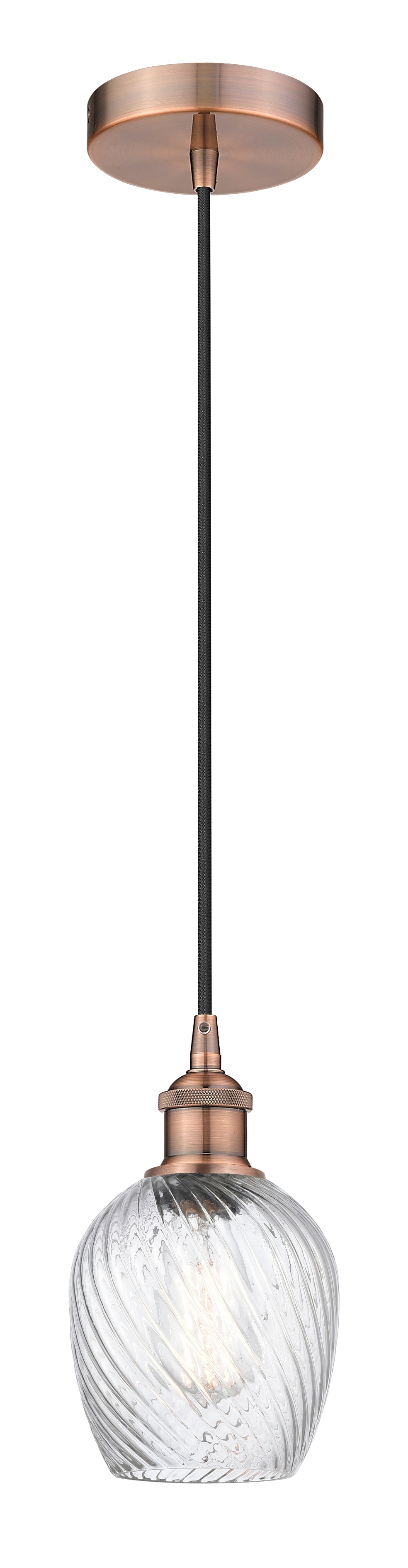 Edison Mini Pendant Antique Brass Finish