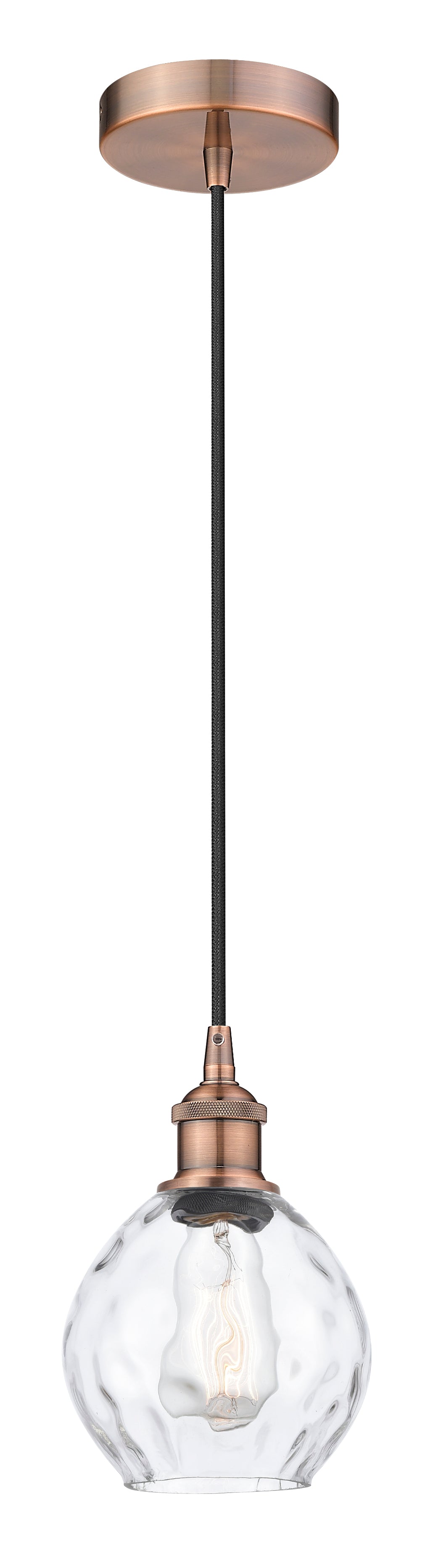 Edison Mini Pendant Antique Brass Finish