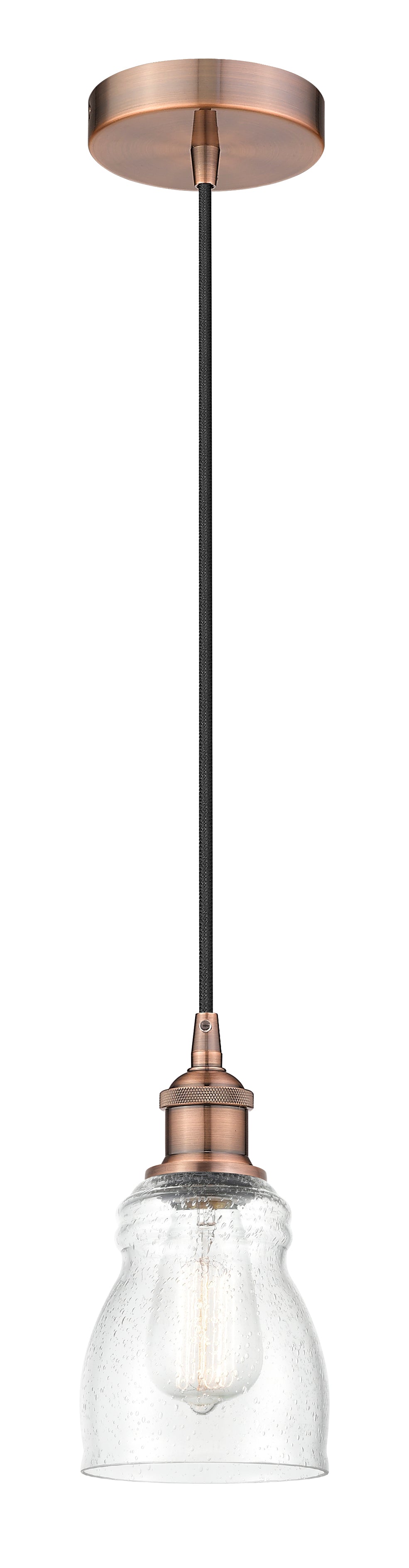 Edison Mini Pendant Antique Brass Finish