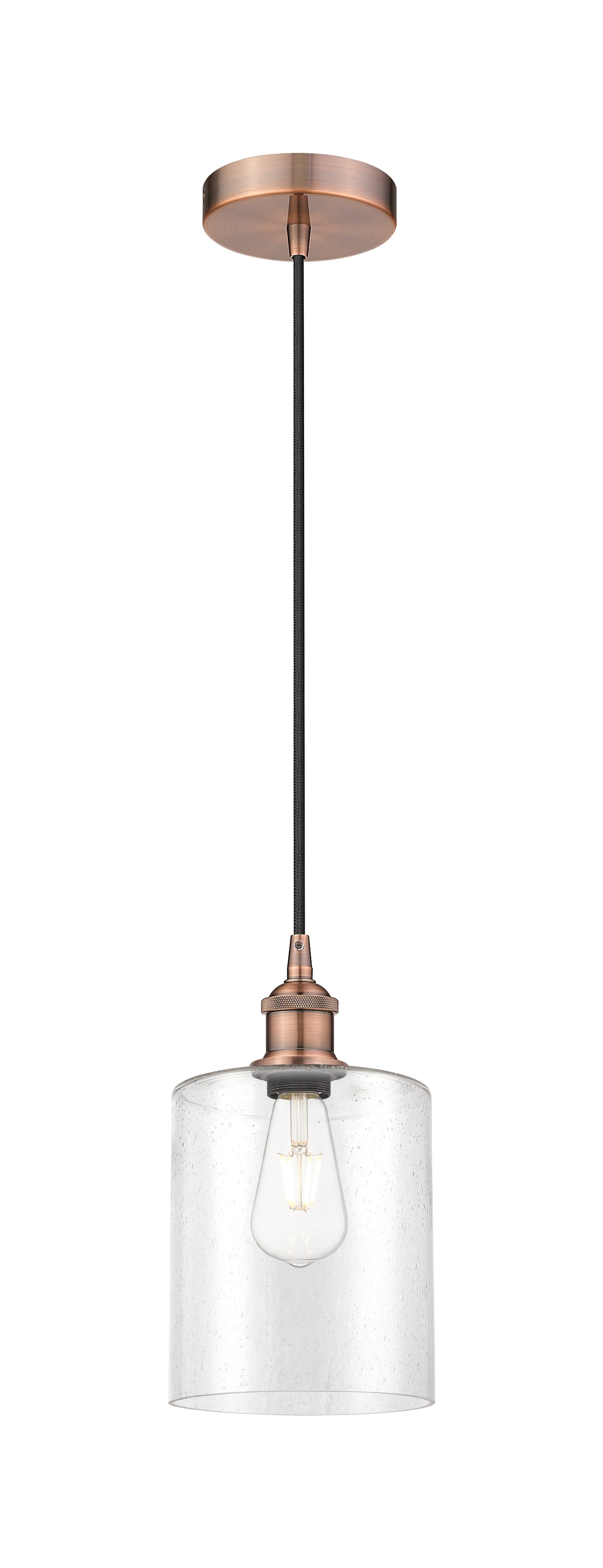 Edison Mini Pendant Antique Brass Cast
