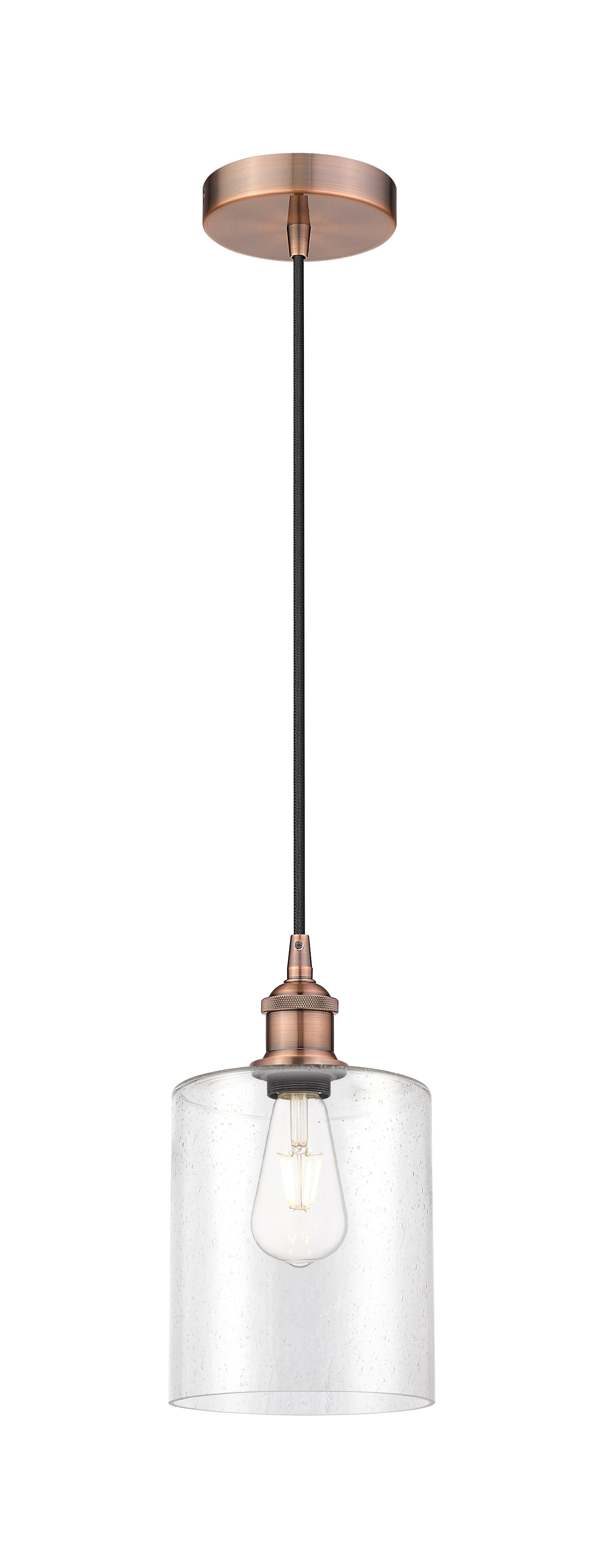 Edison Mini Pendant Antique Brass Cast