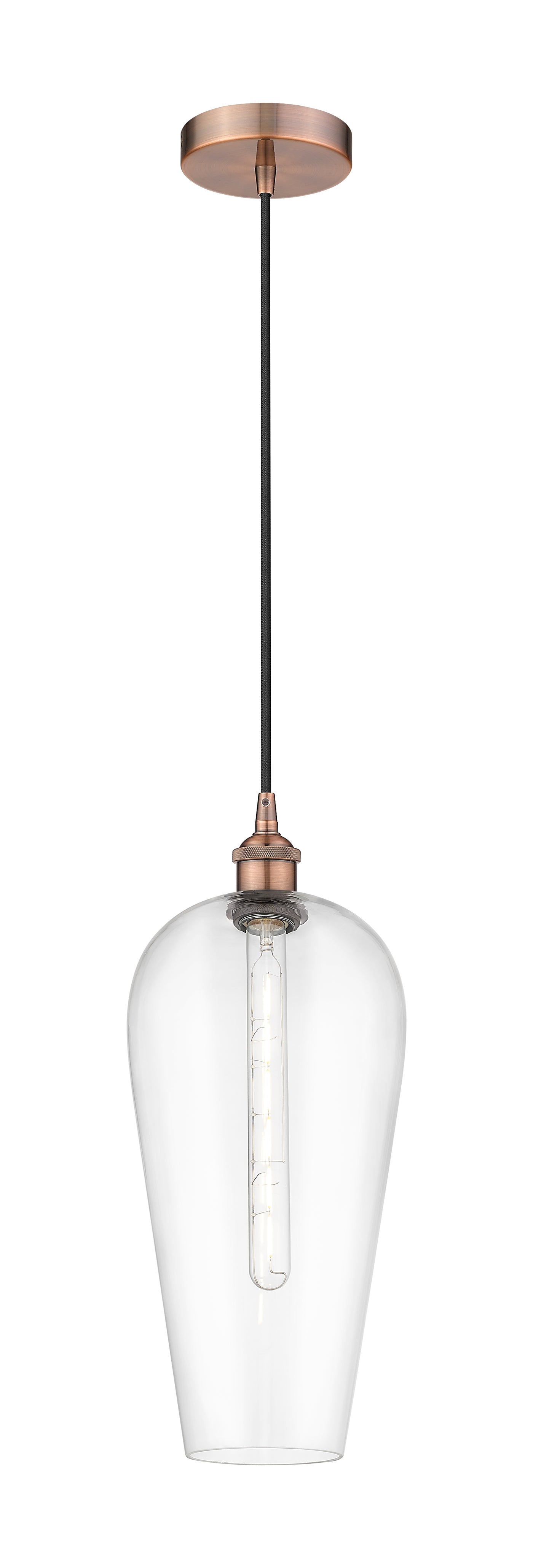 Edison Mini Pendant Antique Brass Finish