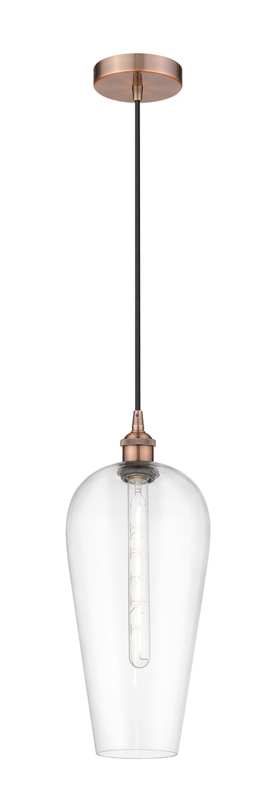 Edison Mini Pendant Antique Brass Finish